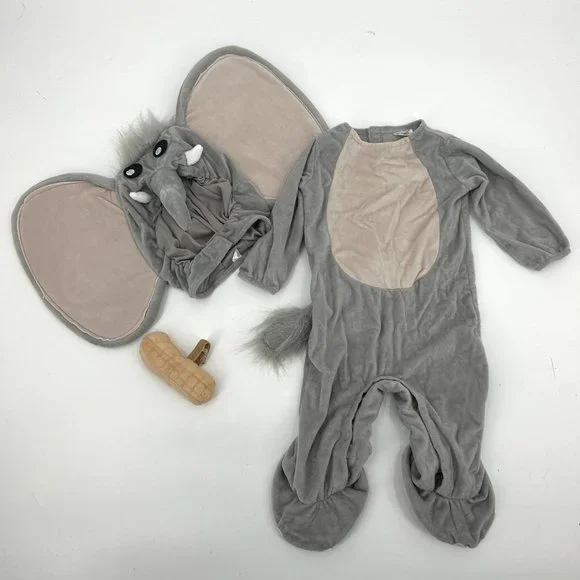 SPIRIT Lil' Elephant 0-6 Months Halloween Baby Elephant Costume - Picture 2 of 2